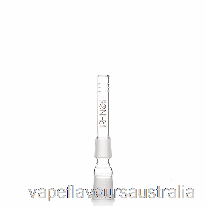 Vape Nicotine Australia White Rhino 19/19 Glass Downstem 3.5inch